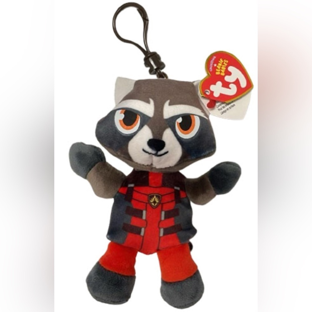 🥳Ty Marvel Beanie Rocket Raccon Plush NWT